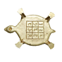 Brass Shree Yantra on Tortoise  KBH11541