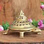 Brass Shree Yantra on Tortoise  KBH11541