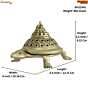 Brass Shree Yantra on Tortoise  KBH11541