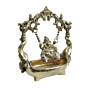 Brass Ganesha on Jula Swing with Urli  KBH11544