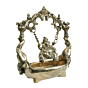 Brass Ganesha on Jula Swing with Urli  KBH11544