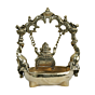 Brass Ganesha on Jula Swing with Urli  KBH11544