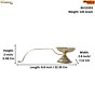 Brass Aarti Diya Height 2 Inch KBH11553
