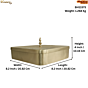 Brass Masala Box 4 Inch KBH11573