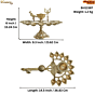Brass Aarti Diya Height 6 Inch KBH11587