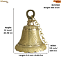 Brass Bell with Chain  KBH11588