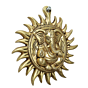 Brass Sun God Ganesha with Surya Chakra KBH11610