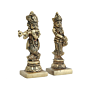 Brass Radha & krishna Standing Statue 3 Inch KBH11615