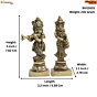 Brass Radha & krishna Standing Statue 3 Inch KBH11615