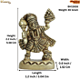 Brass Hanuman Standing Statue  KBH11616