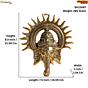 Metal Ganesha Wall Hanging for Home Decor | Decorative Ganpati Wall Art for Entrance & Pooja Room, BH11667