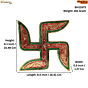 Metal Swastik Wall Hanging for Home Entrance | Vastu Decorative Wall Decor BH11674