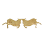 Brass Cow Pair wall hanging KBH11694