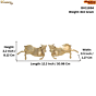 Brass Cow Pair wall hanging KBH11694