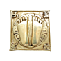 Brass Charan Paduka KBH11696