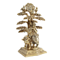 Brass Tree with Cow Krishna KBH11703