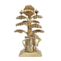 Brass Tree with Cow Krishna KBH11703
