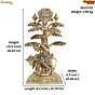 Brass Tree with Cow Krishna KBH11703