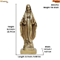 Brass Mother Mary KBH11711