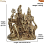 Brass Shiv family Statue 5 Inch KBH11712
