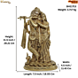 Brass Radha Krishna Statue KBH11713