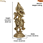 Brass Krishna Statue KBH11717