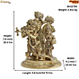 Brass Radha Krishna Statue KBH11720