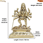 Brass Mahakali Maa Idol 4 Inch KBH11727