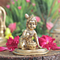 Brass Bal Krishna Bal Gopal Idol 3 Inch KBH11731