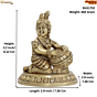 Brass Bal Krishna Bal Gopal Idol KBH11732