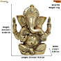 Brass Ganesha Statue KBH11739