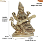 Brass Saraswati Maa Statue KBH11743