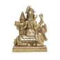 Brass Shiv Family Idol Shiv Parvati Kartikey Ganesha KBH11747