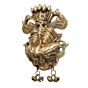 Brass Najariya face Ganesha Wall Hanging KBH11749