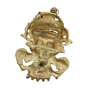 Brass Najariya face Ganesha Wall Hanging KBH11749
