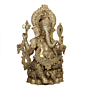 Large Brass Lord Ganesha Idol for Home & Temple BH11792