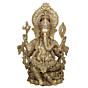 Large Brass Lord Ganesha Idol for Home & Temple BH11792
