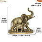 Brass Elephant Showpiece | Large Heavy Brass Elephant Statue for Home & Office Decor BH11840