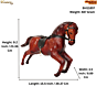Large Leather Horse Showpiece for Home Decor Handmade Decorative Leather Horse Statue BH11857