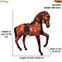 Traditional Horse Figurine for Living Room, Office Desk & Showcase BH11859