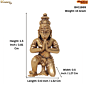 Mini Bajrangbali Statue for Mandir, Car Dashboard & Office Desk BH11869