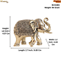 Decorative Brass Elephant Statue for Home Decor, Vastu & Spiritual Decoration BH11881