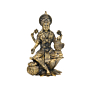 Goddess Lakshmi Brass Murti for Home Temple, Puja Room & Diwali Decor BH11883