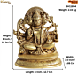 Brass Hanuman Idol for Home & Pooja Room | Heavy Brass Bajrangbali Murti, BH11894