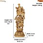 Brass Radha Idol for Home Temple & Decor BH11898 