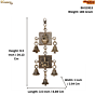 Brass Lakshmi & Ganesha Bell for Pooja Decorative Hanging Temple Bell BH11913