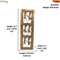 Traditional Tribal Dhokra Brass Wall Hanging Frame for Home, Living Room & Office Decoration BH11933