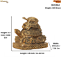 Brass Tortoise Figurine for Home Decor, Office Desk & Feng Shui BH11964