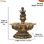 Goddess Lakshmi Brass Oil Lamp for Home Temple, Puja & Diwali Decoration KBH11969