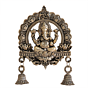 Decorative Brass Lord Ganesh Bell Wall hanging for Home Temple, BH11971